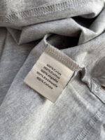 HERMES Leather Embroidered Crew Neck Short Sleeve T Sleeve Grey - 图片 9