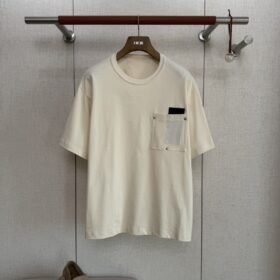 Bottega Veneta Cotton Pocket Round Neck Short Sleeve