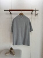 HERMES Leather Patchwork Pocket Round Neck Short Sleeve - 图片 2