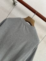 HERMES Leather Patchwork Pocket Round Neck Short Sleeve - 图片 5