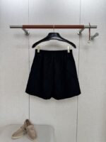 Bottega Veneta Diamond Pleated Casual Shorts Black - 图片 2
