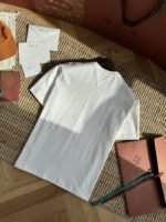 Bottega Veneta Braided Pocket Round Neck Short Sleeve White - 图片 8