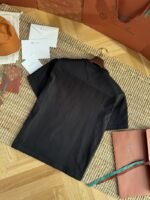 Bottega Veneta Round Neck Pocket Heart Short Sleeve Black - 图片 8
