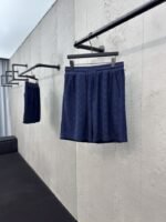 lv jacquard towel fabric shorts