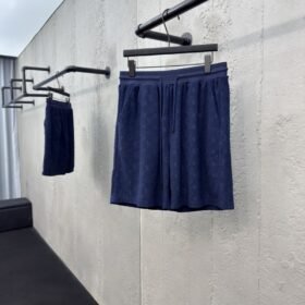 lv jacquard towel fabric shorts