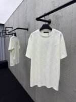lv cotton terry embroidered short sleeves