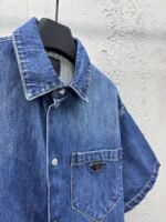 Prada Triangle Label Denim Shirt 2 - 图片 8