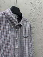 Miumiu Check Cotton Long Sleeve Shirt - 图片 8