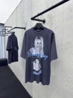 Balenciaga Britney Collection Printed Rhinestone Short Sleeve 2