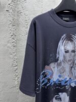 Balenciaga Britney Collection Printed Rhinestone Short Sleeve 2 - 图片 4