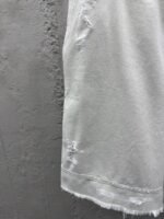 Balenciaga Distressed And Faded Light Gray Shorts - 图片 6