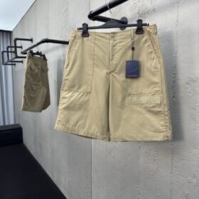 lv letter patch work shorts
