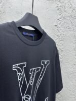 lv NBA co-branded basketball tactical slogan short sleeve black - 图片 8