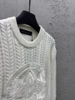 lv stranded knit logo sweater - 图片 8