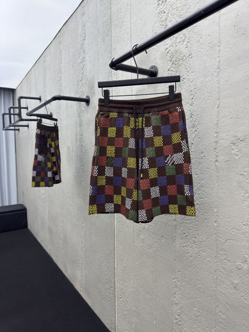 wsxc1752196002527_0.jpg lv embossed checkerboard jacquard knit shorts - 图片 1