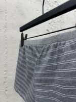 Miu Miu New Gray Striped Shorts - 图片 9