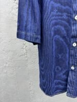 lv wood grain denim short sleeve shirt - 图片 6