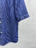 lv wood grain denim short sleeve shirt - 图片 7