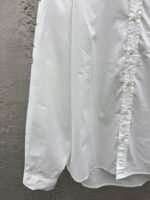 Balenciaga Multi Logo Print Shirt White - 图片 6