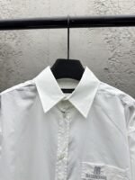 Balenciaga Nano Bb Embroidered Shirt White - 图片 3