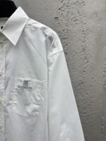 Balenciaga Nano Bb Embroidered Shirt White - 图片 5
