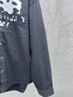 Balenciaga Ink Splash Print Pattern Shirt Black - 图片 7