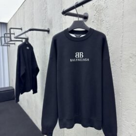 Balenciaga Bb Jacquard Knit Long Sleeve