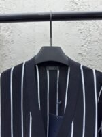 Prada Striped Embroidered Cardigan Sweater - 图片 3