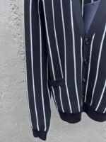 Prada Striped Embroidered Cardigan Sweater - 图片 6