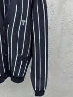 Prada Striped Embroidered Cardigan Sweater - 图片 7