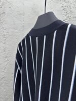 Prada Striped Embroidered Cardigan Sweater - 图片 9