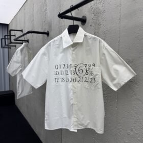 Maison Margiela 25Ss New Digital Printed Color Block Shirt