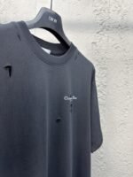 Dior Hole Breaking Letters Print Short Sleeve 1 - 图片 8