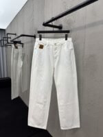 lv embroidered skateboard jeans