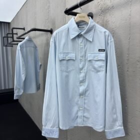 Miu Miu Chambray Patch Shirt