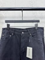 Balenciaga Black Destroyed Jeans - 图片 3