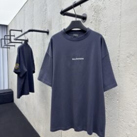 Balenciaga Lion Embroidered Pattern Short Sleeve