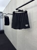 Balenciaga Embroidered Monogrammed Shorts