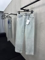 fendi leather label jeans