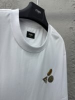 fendi Gourmet Pattern Embroidered Short Sleeve White - 图片 8