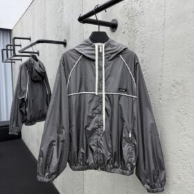 Miu Miu Zipper Hooded Jacket 2