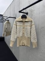 Dior Lapel Jacquard Double Face Knit Jacket 1 - 图片 3
