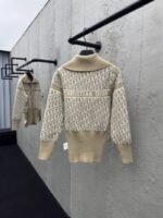Dior Lapel Jacquard Double Face Knit Jacket 1 - 图片 4