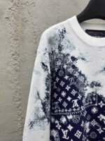 lv blue and white gradient sweater - 图片 4