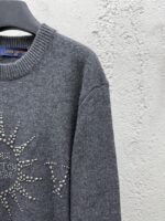 lv sun print hot bead sweater pullover - 图片 4