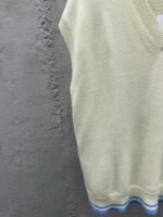 Dior Letter Embroidered Sleeveless Sweater Vest - 图片 6
