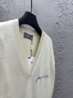 Dior Letter Embroidered Sleeveless Sweater Vest - 图片 8