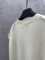 Dior Letter Embroidered Sleeveless Sweater Vest - 图片 9