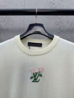 lv floral logo woolen short sleeve - 图片 3