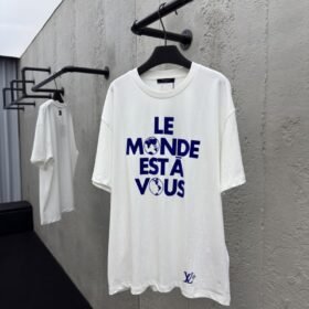 lv world earth flocked short sleeve